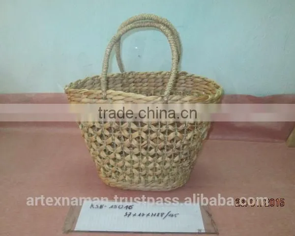 Eco-friendly Water Hyacinth Handbag With Handles, Fashionable Looking, Good Price, Natural Material From Vietnam photo-5