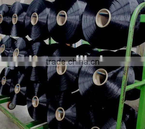 100% Polyester Yarn DTY Dope Dyed Black photo-3