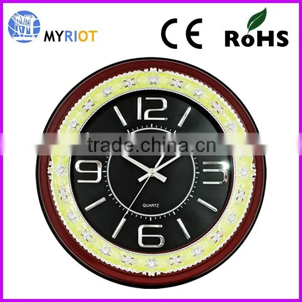 15 Inch Promotion Pretty Flower Frame Clock photo-2