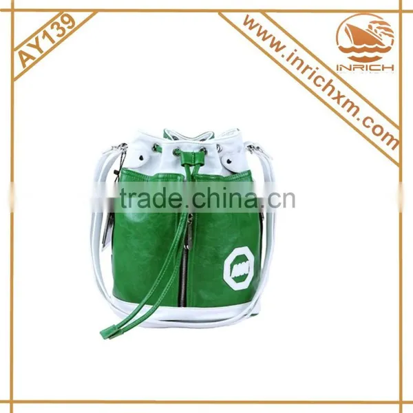 Korean Fashion Candy Color Drawstring Backpack Bucket Bag photo-5