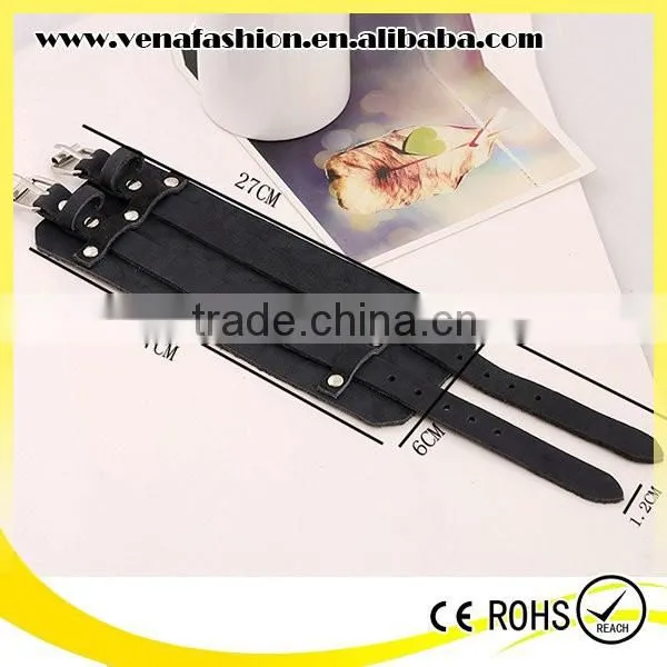 Wide Genuine Multilayers Dainty Jewelry Cheap Leather Jewelry photo-4