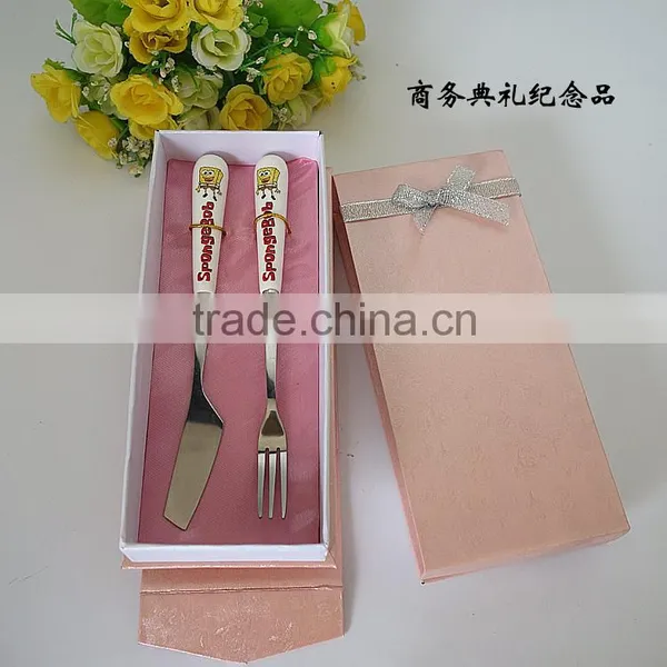 2015 Hot Sale Small Knife and Spoon Ceramic Cutlery Set photo-2
