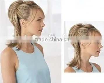Yaki Straight Hair Extension Blond Color Indian Human Hair photo-5