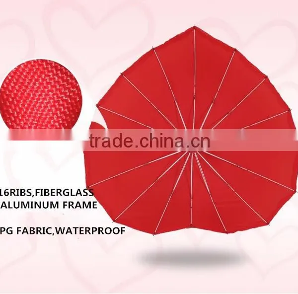 Wedding Chinese Parasols Heart Shape Umbrella Chinese Umbrellas for Wedding photo-4