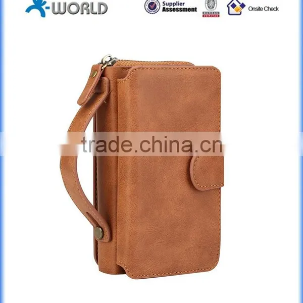 Multifunction Handbag Wallet Purse Detachable Magnet Case for Iphone 6
