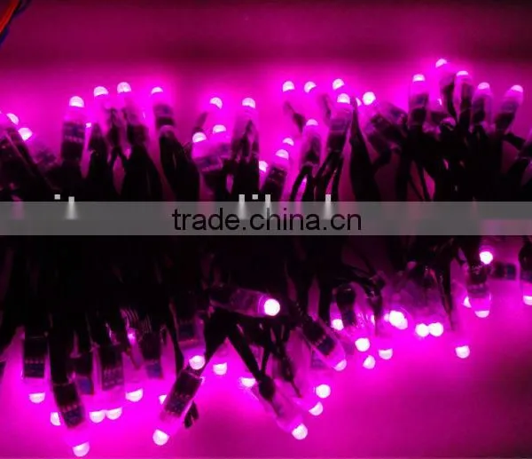 BLACK Wire IP68 DC12V Input 12mm Through-hole LED RGB Dump Node;100pcs a String photo-4