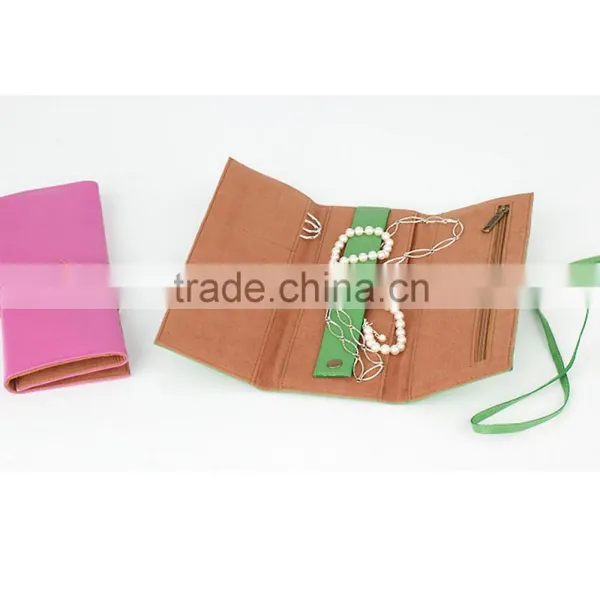 Travel Leather Leather Jewelry Roll