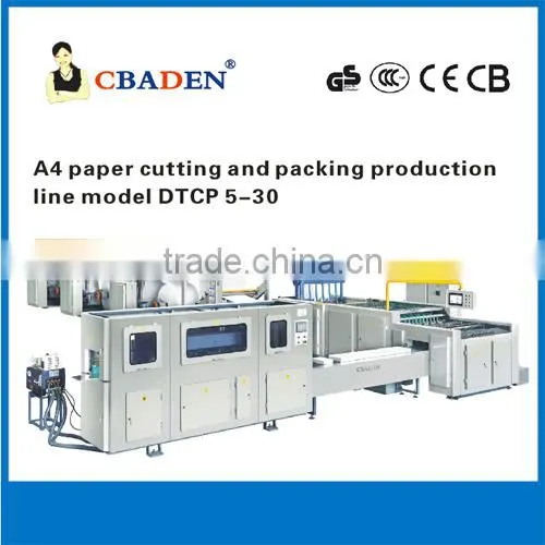 paper sheeting and packing machine line for from paper mill
