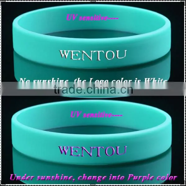 New Product uv Sensitive Silicon Wristband