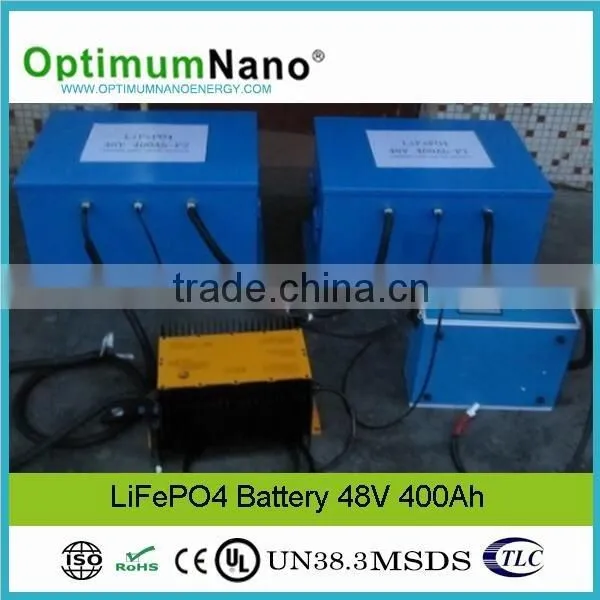 Rechargeable LiFePO4 48V 400Ah Battery With Smart BMS