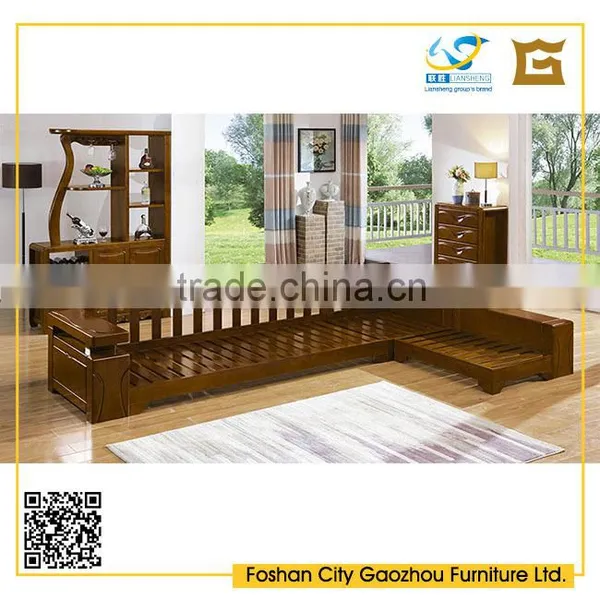 High End Living Room Furniture Solid Wood Sofa Frame