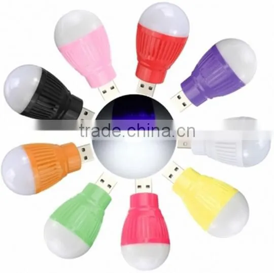 USB LED Ball Desk Reading Light / USB Portable Light / Bulb For PC Laptop photo-2