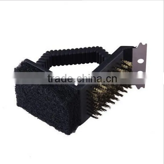 Top Sale Barbecue Grill Cleaner, Brush Cleaners, Steel Wire Sponge Trowel Set Kitchen Tools photo-3
