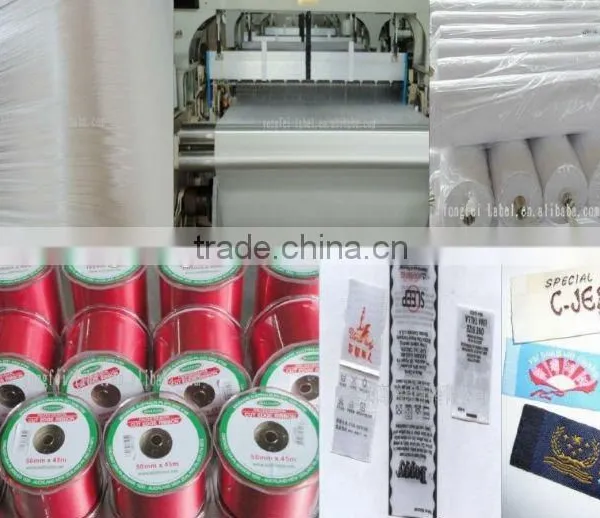 Nylon Taffeta Barcode Label Fabric Water Resistant Ribbon For Garment photo-5