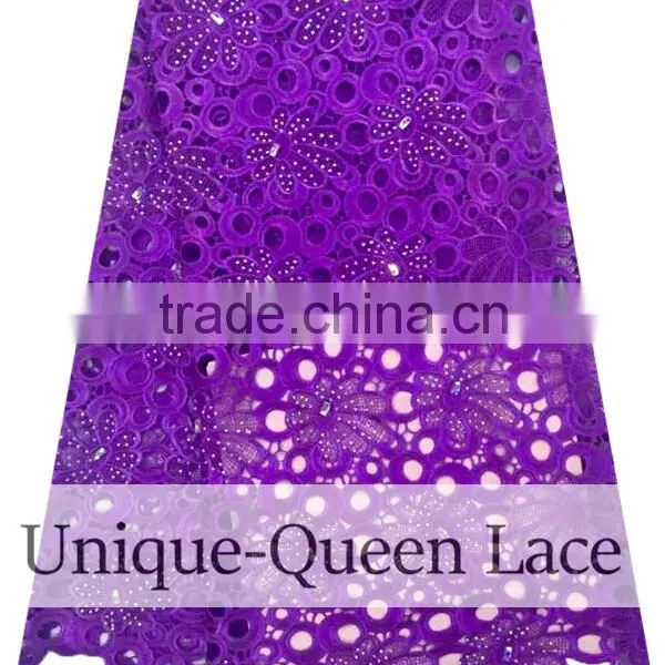 2016 New Design Wedding Green Nigeria Guipure Cord African Lace Fabric /green Cord Lace Fabric photo-3