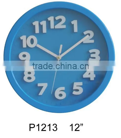 Hot Selling High Quality 3D Plastic Wall Clock photo-2