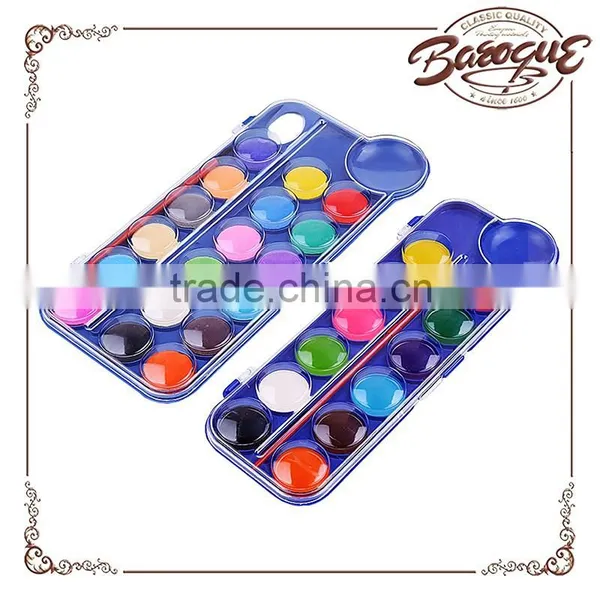 Professional 18 Colors Child Watercolor Paint Cakes Set Bulk,tempera Kids Paint Powder Paint Watercolor With One Brush photo-6