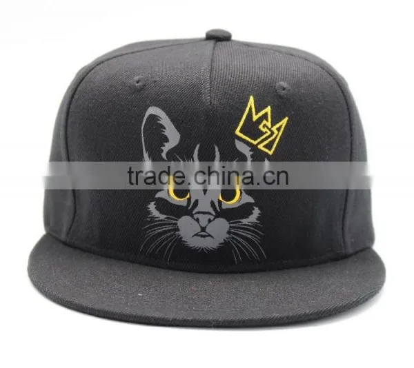 Baby Funny Cat Screen Print Snapback Hat Snapback Cap photo-2