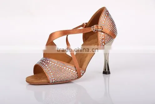 Crystal Latin Dance Shoes Salsa Shoes Open Toe Woman Tango Shoes S-7172