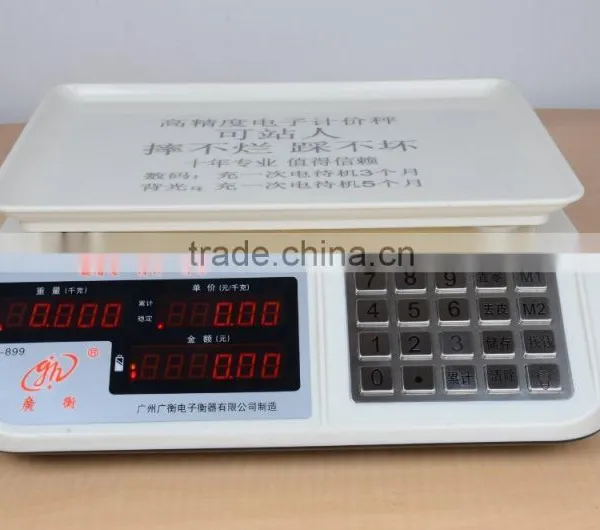 Digital Electronic Price Computing Food Meat Price Scale With Stainless Button photo-2
