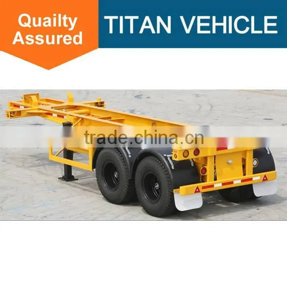 New or Used 2 Axles 20 Feet or 40' Container Chassis Semi Trailer photo-3