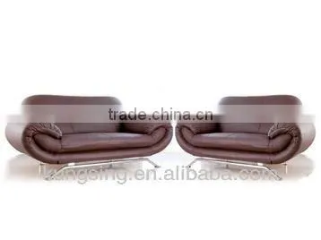 Metal Frame Leather Sofa