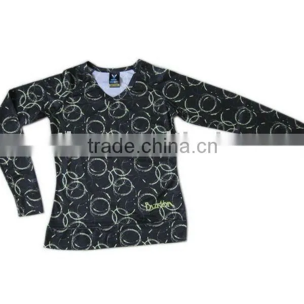 Women's Long-Sleeve Quick- Dry Fabric T-shirt