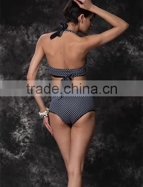 2015 New Arrival Retro High Waisted Bikini photo-3