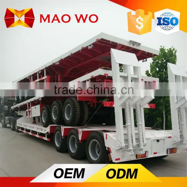 Maowo Used 13M Low Bed Semi Trailer for Hot Sale photo-3