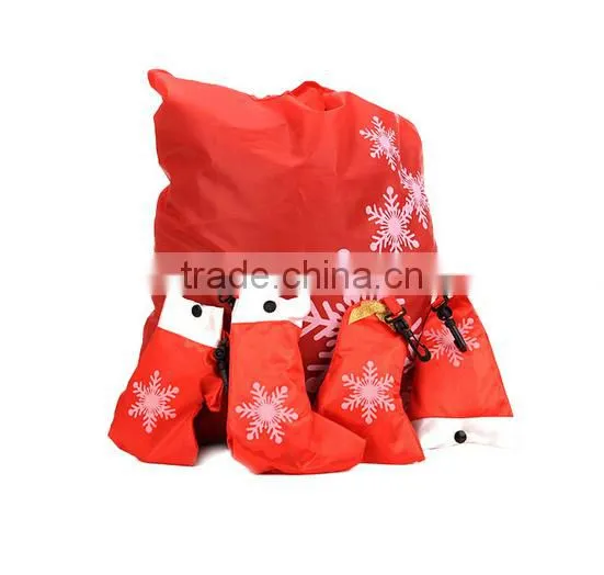 China Supplier Personalized Christmas Promotional Foldable Polyester Bag photo-2
