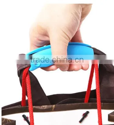 FDA / LFGB Food Grade Detachable Silicone Bag Holder Handle / Silicone Shopping Bag Handle photo-2