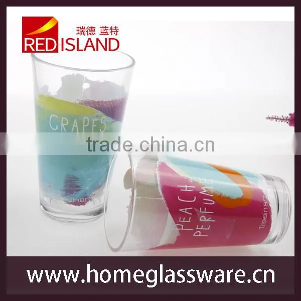 Glass Munufactory Supply Glass Cup Design Color Tumbler Water Cup photo-4