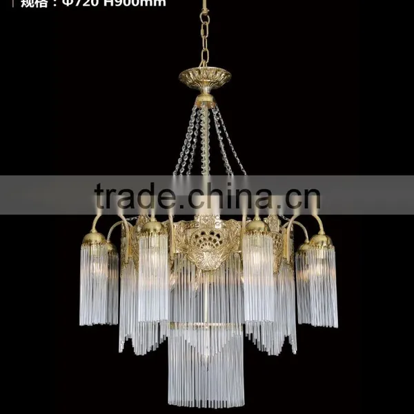 Rococo Style Crystal Bronze Chandelier/ Home Decor Retro Brass Pendant Lamp/ Luxury New Design Ceiling Lamp photo-5
