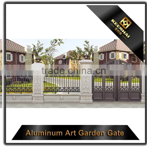 Modern Garden Decoration Powder Coated Aluminum Villa Garden Main Gate Design photo-5