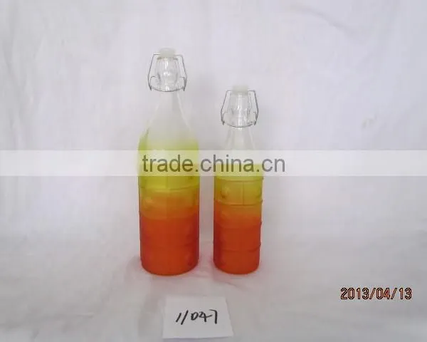 250ml,500ml.750ml and 1000ml Glass Juice Bottles 300ml With Clip Top Rail in High Quality photo-2