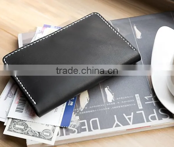Simple Style Passport Cover Passport Holder Crazy Horse Leather Travel Wallet photo-5