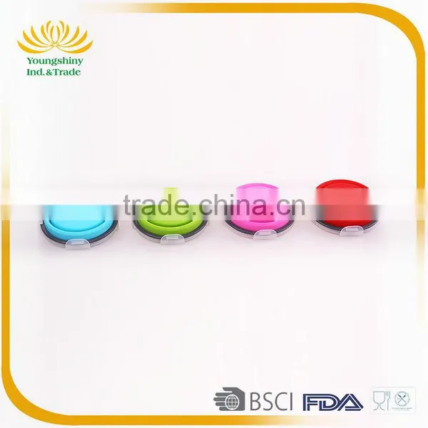 Colorful Silicone Collapsible Disposable Lunch Box photo-4