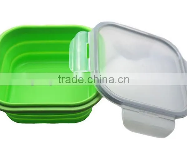 The Three Compartment Eco Silicone Collapsible Lunch Box photo-6