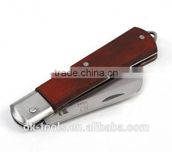 OK-Tools Kampilan Electrician Knife With Wood Handle(3Cr13) photo-2