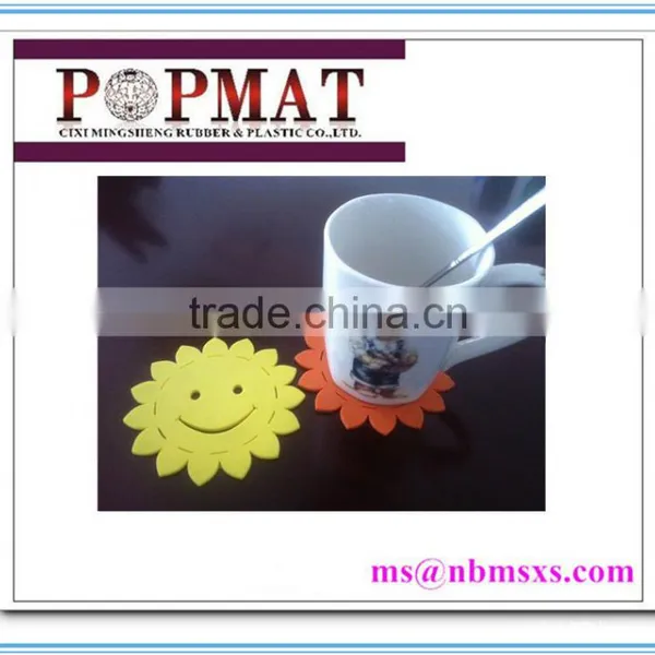 Customized Shape Logo Printed Rubber Furniture Coasters photo-3