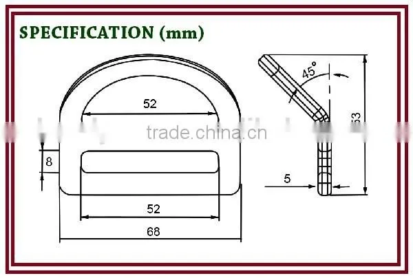 227 Personal Protective Equipment Stamped Bent Steel D-Ring photo-2