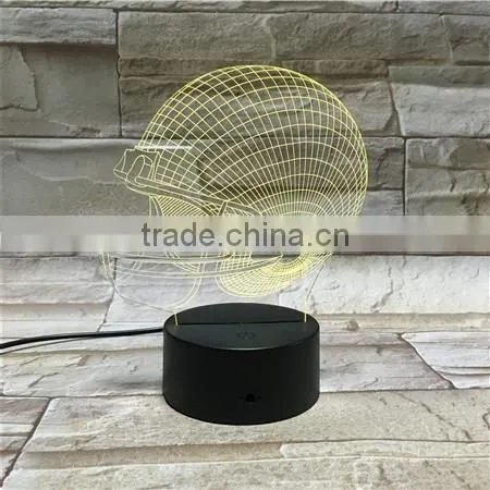 NFL Football Team 7 Color Change 3D Illusion Led Lamp Touch Switch Table Lamp LED Night Light for Decoration photo-4