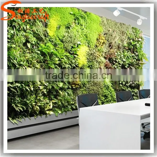2016 New Product Plastics Vertical Green Grass Wall Decor Fake Plant Wall for Home photo-3