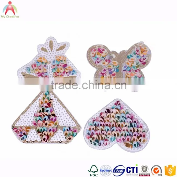Woven Embroidary Patches Panel Embroidered Sequin Patch photo-2