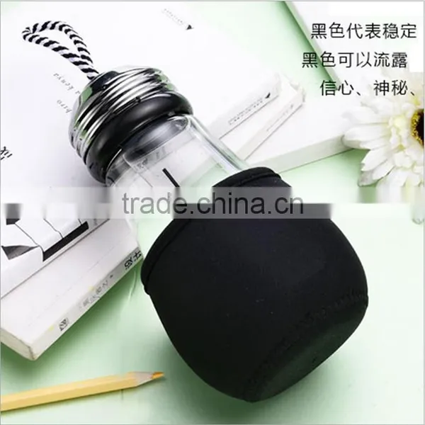 UCHOME 2017 New Design 450ml Single Layer Glass Bulb Water Bottle Glass Bulb Juice Bottle Glass Bulb Beverage Bottle photo-6