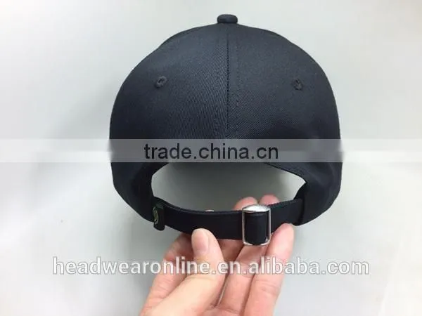 100% Cotton Black Baseball Cap for Custom Your Embroidery Logo photo-5
