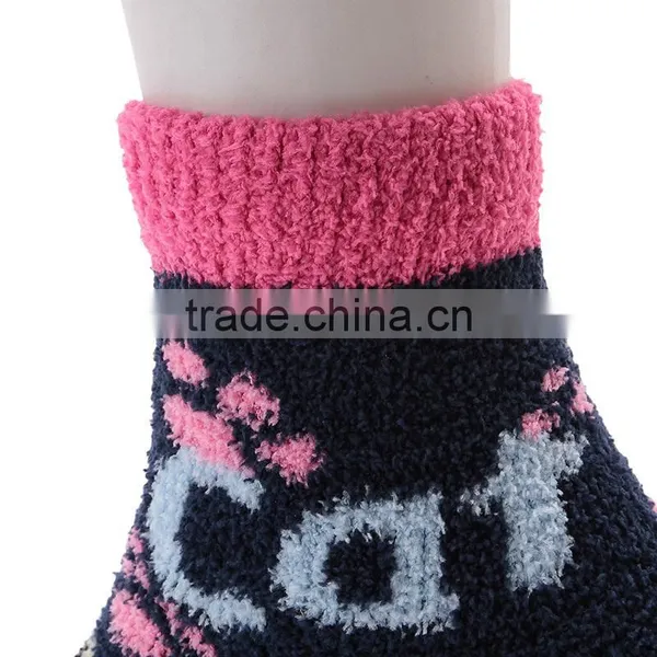 Cute Winter Thick Thermal Coral Fleeces Socks With Lovely Cute Design photo-3