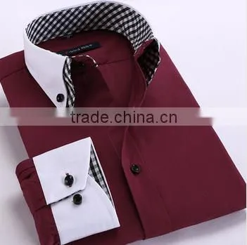 Made in China Man Shirts Wholesale Men's Dress Long Sleeve Shirt photo-5
