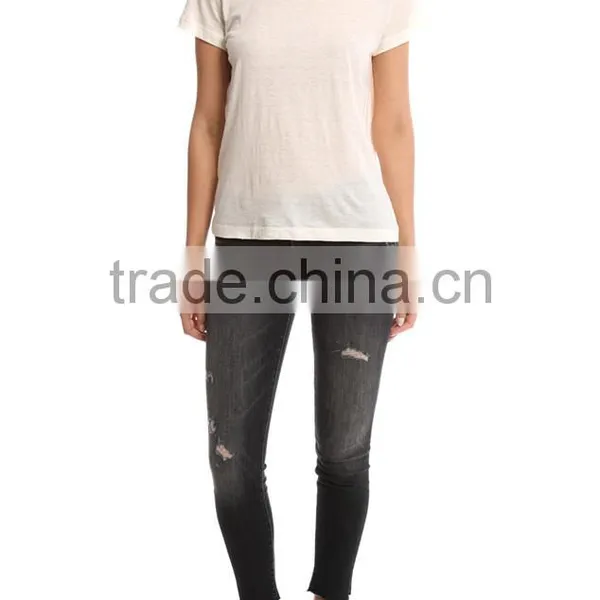 Fancy Female Jeans, Custom Ladies Jeans Kurta ,wholesale Import Jeans photo-2