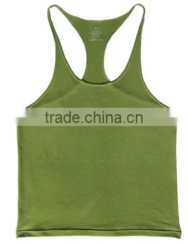 Cotton And Spandex Mens Blank Gym Tank Top photo-3